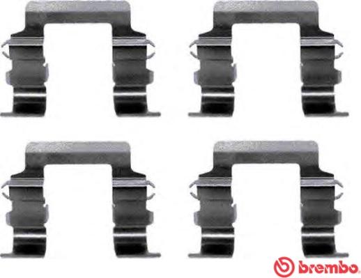 Brembo A 02 262 - Accessory Kit for disc brake Pads autospares.lv