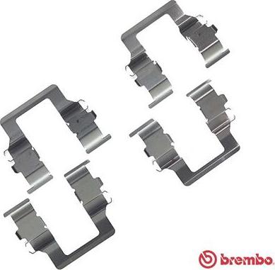 Brembo A 02 201 - Accessory Kit for disc brake Pads autospares.lv
