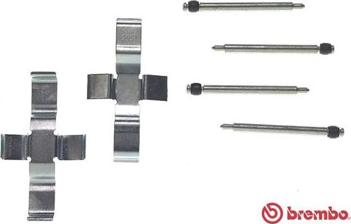 Brembo A 02 279 - Accessory Kit for disc brake Pads autospares.lv