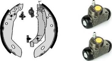 Brembo H 61 061 - Brake Shoe Set autospares.lv