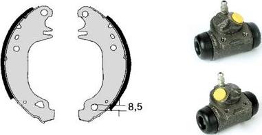 Brembo H 68 026 - Brake Shoe Set autospares.lv