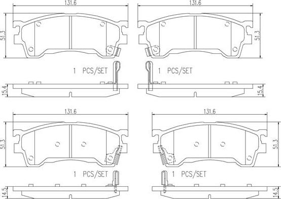 Brembo P99020N - Brake Pad Set, disc brake autospares.lv