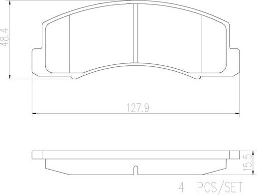 Brembo P99022N - Brake Pad Set, disc brake autospares.lv