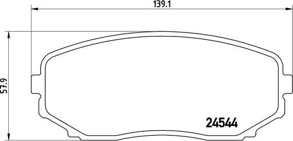 Brembo P 49 040 - Brake Pad Set, disc brake autospares.lv