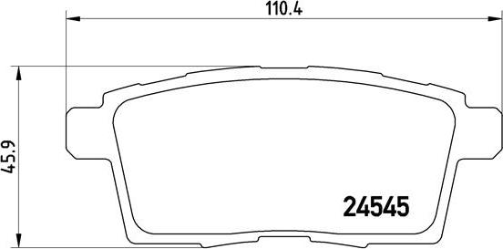 Brembo P 49 041 - Brake Pad Set, disc brake autospares.lv