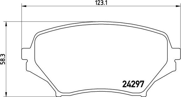 Brembo P 49 043 - Brake Pad Set, disc brake autospares.lv