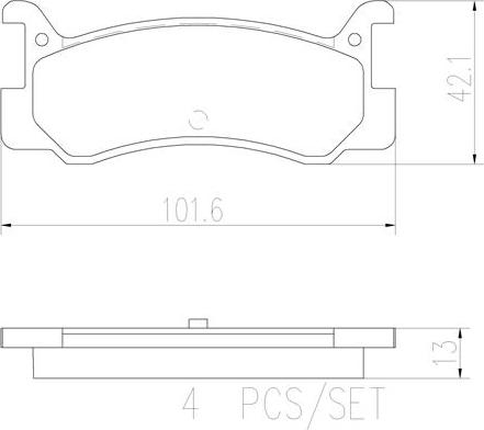 Brembo P49005N - Brake Pad Set, disc brake autospares.lv