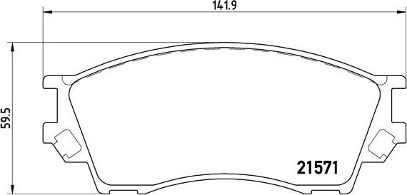 Brembo P 49 019 - Brake Pad Set, disc brake autospares.lv