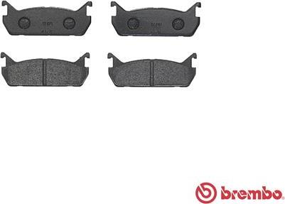 Brembo P 49 015 - Brake Pad Set, disc brake autospares.lv