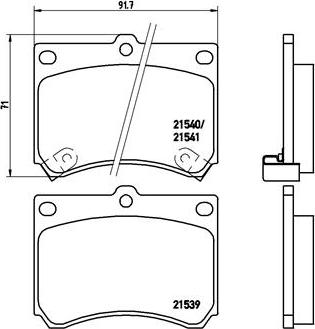 Brembo P 49 011 - Brake Pad Set, disc brake autospares.lv