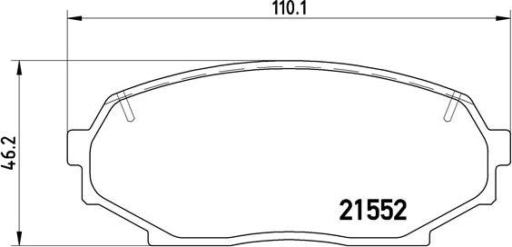 Brembo P 49 017 - Brake Pad Set, disc brake autospares.lv