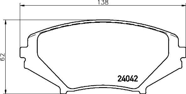 Brembo P 49 034 - Brake Pad Set, disc brake autospares.lv