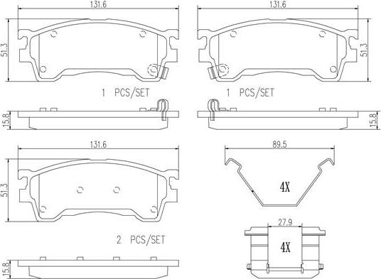 Brembo P49023N - Brake Pad Set, disc brake autospares.lv