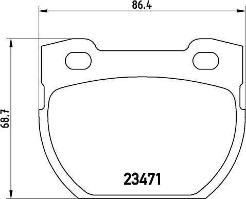 Brembo P44006N - Brake Pad Set, disc brake autospares.lv