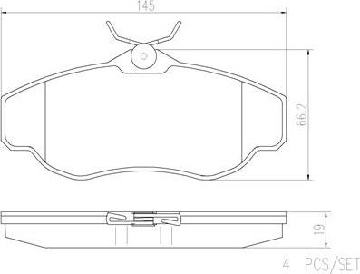 Brembo P44008N - Brake Pad Set, disc brake autospares.lv