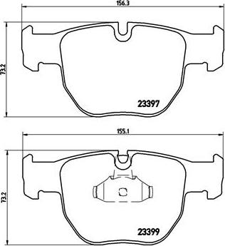 Brembo P 44 012 - Brake Pad Set, disc brake autospares.lv