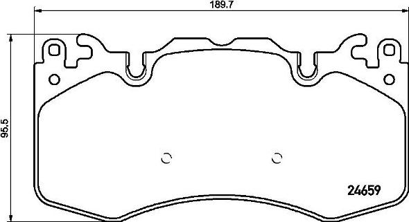 Brembo P 44 023 - Brake Pad Set, disc brake autospares.lv