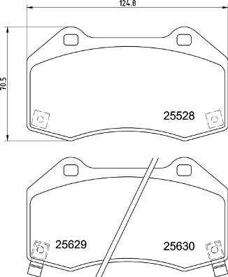 Brembo P 59 094 - Brake Pad Set, disc brake autospares.lv