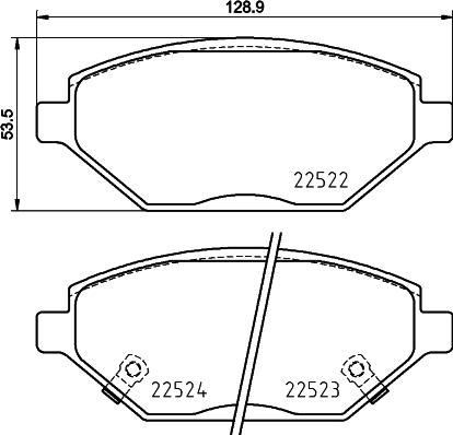 Brembo P 59 093 - Brake Pad Set, disc brake autospares.lv