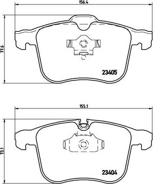 Brembo P 59 049 - Brake Pad Set, disc brake autospares.lv