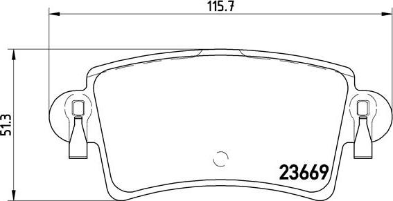 Brembo P 59 040 - Brake Pad Set, disc brake autospares.lv