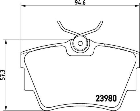 Brembo P 59 041 - Brake Pad Set, disc brake autospares.lv