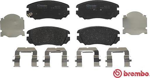 Brembo P 59 054 - Brake Pad Set, disc brake autospares.lv