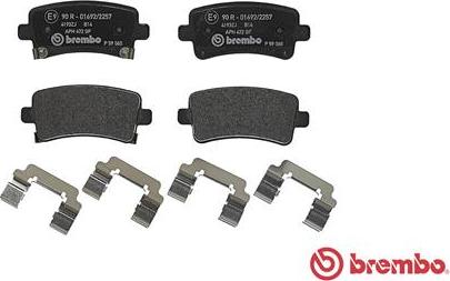 Brembo P 59 060 - Brake Pad Set, disc brake autospares.lv