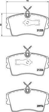 Brembo P 59 009 - Brake Pad Set, disc brake autospares.lv