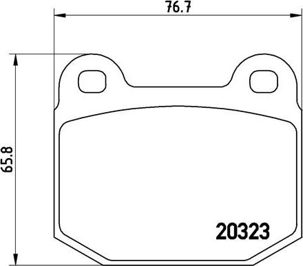 Brembo P 59 004 - Brake Pad Set, disc brake autospares.lv