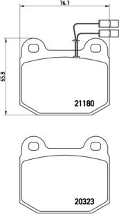 Brembo P 59 003 - Brake Pad Set, disc brake autospares.lv