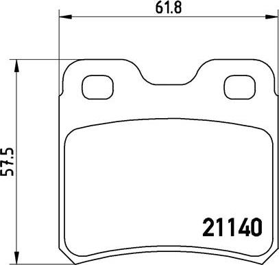 Brembo P 59 018 - Brake Pad Set, disc brake autospares.lv