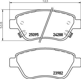 Brembo P 59 081 - Brake Pad Set, disc brake autospares.lv