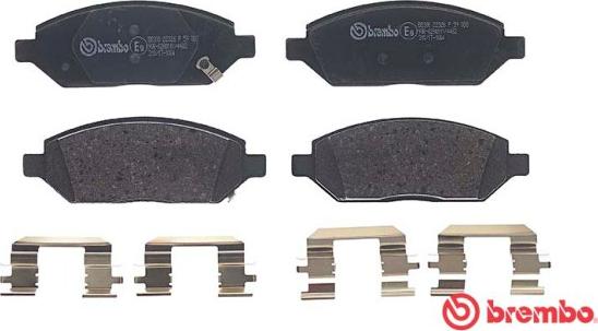 Brembo P 59 088 - Brake Pad Set, disc brake autospares.lv