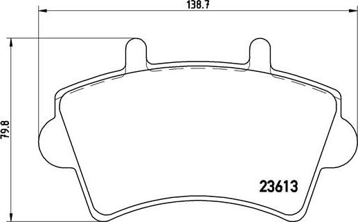 Brembo P 59 039 - Brake Pad Set, disc brake autospares.lv