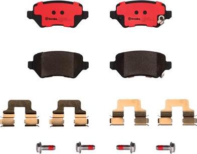 Brembo P59038N - Brake Pad Set, disc brake autospares.lv