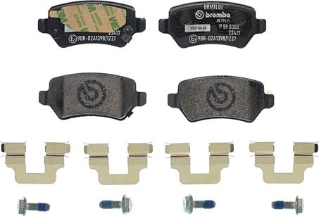 Brembo P 59 038X - Brake Pad Set, disc brake autospares.lv