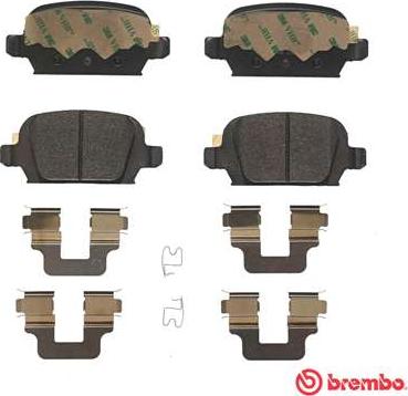 Brembo P 59 037 - Brake Pad Set, disc brake autospares.lv