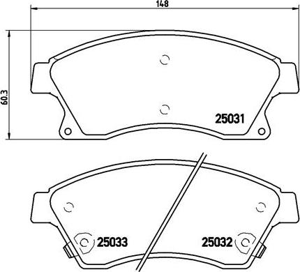 Brembo P 59 076X - Brake Pad Set, disc brake autospares.lv