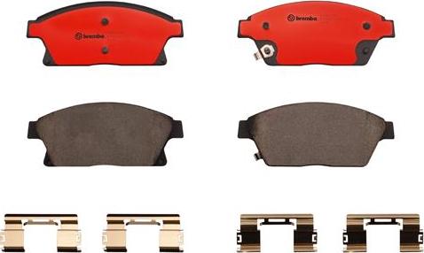 Brembo P59077N - Brake Pad Set, disc brake autospares.lv