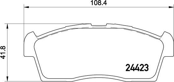 Brembo P54049N - Brake Pad Set, disc brake autospares.lv