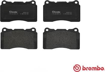 Brembo P 54 040 - Brake Pad Set, disc brake autospares.lv