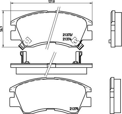 Brembo P 54 008 - Brake Pad Set, disc brake autospares.lv