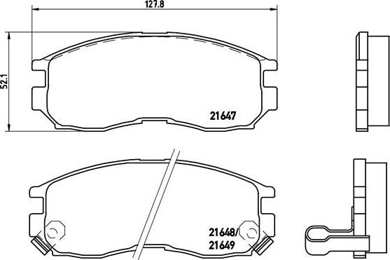 Brembo P 54 014 - Brake Pad Set, disc brake autospares.lv