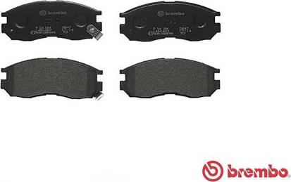 Brembo P 54 014 - Brake Pad Set, disc brake autospares.lv