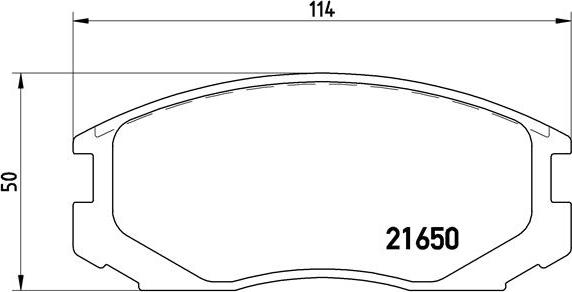 Brembo P 54 015 - Brake Pad Set, disc brake autospares.lv