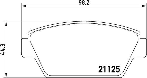 Brembo P54010N - Brake Pad Set, disc brake autospares.lv