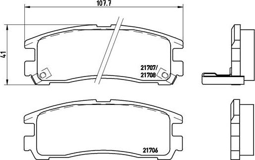 Brembo P 54 012 - Brake Pad Set, disc brake autospares.lv