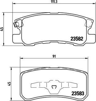 Brembo P 54 031X - Brake Pad Set, disc brake autospares.lv