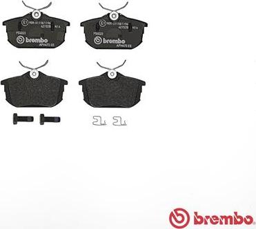 Brembo P 54 023 - Brake Pad Set, disc brake autospares.lv